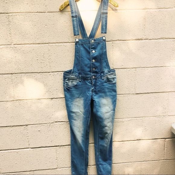 Tinseltown Denim Couture Bib Overalls. - Picture 3 of 15